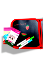 Erasable Magic Drawing Book for Kids –Low Price Reusable Doodle Drawing Board with Magic Pens , Writing Pad, Portable Washable Watercolor Pen Set, Perfect Gift for Boys and Girls, Black Pages Erasable Book. 