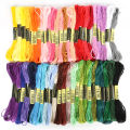 24-150pcs Mixed Color Embroidery Floss Cross Stitch Thread Similar Kit DIY Sewing Craft Handmade Accessories. 