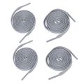 4X Trainers Plastic Tips 52.4 Long Grey Flat Wide Shoe Laces Strings. 