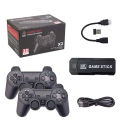 Game Stick X2 Pro 64GB 37,000 Plus Games 4K Game Stick 3D HD Retro Video Game Console 2 Wireless Controller 30 plus Emulator For PS1/N64/DC MORE. 