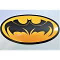 Batman Sticker Logo 7 By 4 Inch Pvc Vinyl For Car Windshield Bumper Yellow Black. 