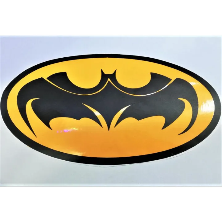 Batman%20Sticker%20Logo%207%20By%204%20Inch%20Pvc%20Vinyl%20For%20Car%20Windshield%20Bumper%20Yellow%20Black%20-%20Image%202