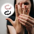 2 Pcs Magnetic Weight Loss Ring Magnet Toys Rings Adjustable Magnet Ring Jewelry Metal Magnet Stone Ring Man. 