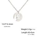Skyrim Baby Hand Necklace Mother Kid Child Chain Family Mom Gift for Woman Man Stainless Steel Pendant Jewelry Fashion Trend. 