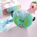 Donut Shape 350ml Silicone Drinking Bottle/water bottle Cute Portable School Kids Water Bottle with Straw /Strap New Design doughnut shape water bottles water bottles in doughnut shape. 