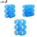 Monja 6Pcs Blue Self-Grip Hair Rollers Hair Curlers No Heat Hair Bangs Volume Self-adhesive Jumbo Size Sticky DIY Styling Tools. 