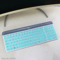 【Beauty Code】Dustproof Wireless Desktop keyboard Cover Protector Skin For Logitech MK470 K580. 