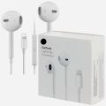 ORIGINAL EARPODS LIGHTNING CONNECTOR iPhone Handsfree ( LIGHTNING & 3.5MM ) | Built-In Microphone / Colour White | Compatible On ( iPhone 7,7Plus, 8, 8 Plus, X Series, 11 Series, 12 Series, 13 Series, 14 Series ). 