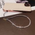 Rhinestone Lanyard Mobile Phone Lanyard Women's Luxury Full Diamond Pendant Long Neck Strap Anti-Lost Sling Short Wrist Chain. 