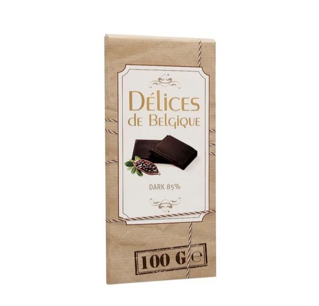 Delices De Belgique Chocolate Sugar Free Dark Almond 100gm