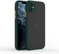 For Apple iPhone 12 Mini - High Quality Matte PC Back Soft TPU Frame Shockproof Color Button with Camera Protection Lens Protection Camera Protective Back Cover Case For Apple iPhone 12 Mini. 