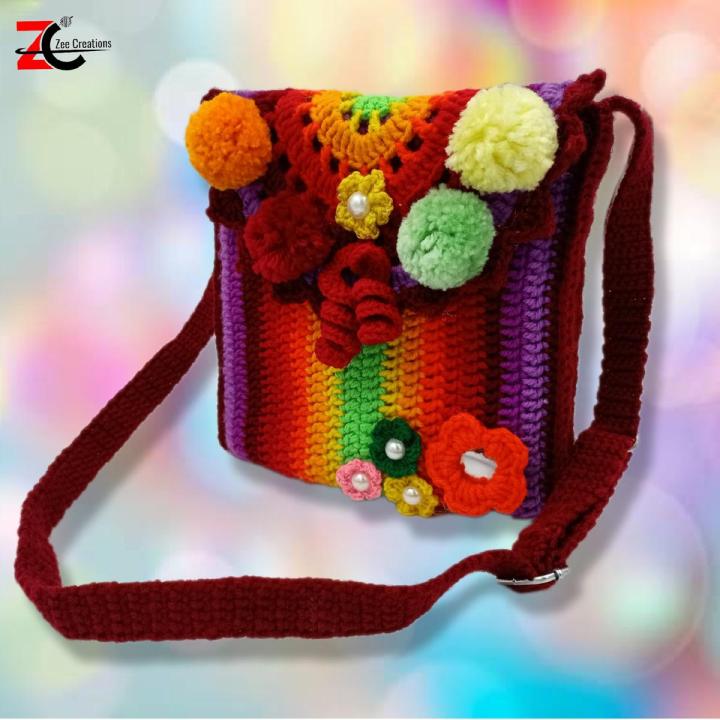 Crossbody Bag/ Handmade Crossbody Purse/ Crochet Cross Body Bads for Women/ Handmade bags for Womens