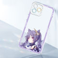 Jizetin for Itel A70 Back Cover Crystal Transparent Genshin Impact For Girls Soft Full Camera Cover Protection Phone Cases. 