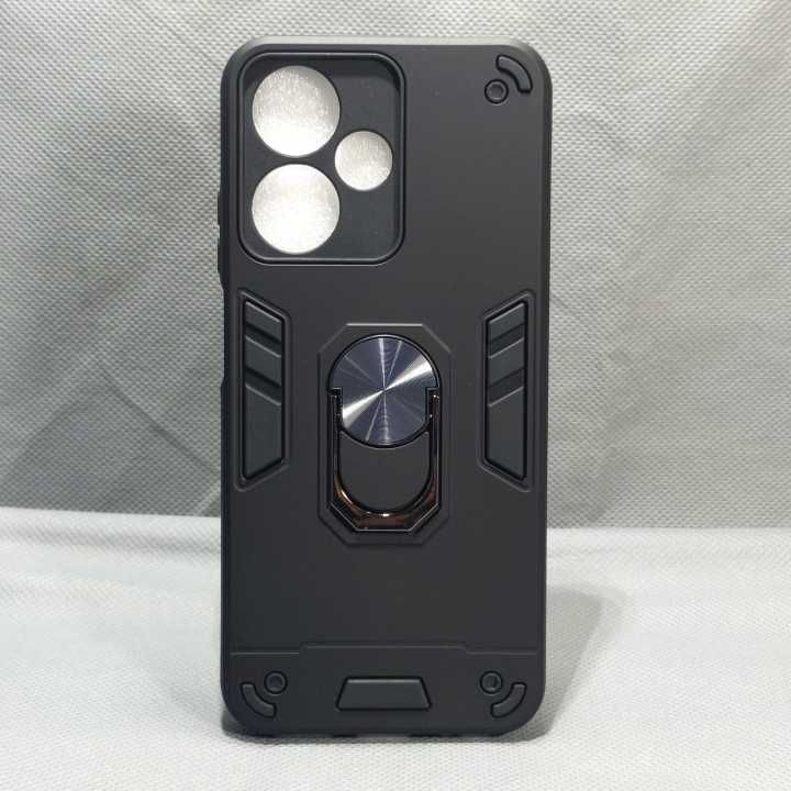 Infinix Hot 30 4G Phone Case TPU Hard Ring Car Ring Bracket Shockproof Back Cover