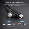 UGREEN USB to RJ45 Console Cable RS232 Serial Adapter for Cisco Router USB RJ 45 8P8C Converter USB Console Cable. 
