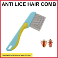 Anti Lice Hair Comb Long TeethWith Soft Grip Handle (Multicolor) Kanghi Kangi Plastic, Antilice Comb, Nit Comb, Nit Combs, Anti Lice Comb Plastic, Head Lice Remover, Louse Brush Removes Nits, Head Lice And Eggs Removal, Lice Cleaner, Lice Cleaning. 