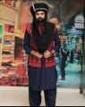 Balochi black turban kohani baloch style. 