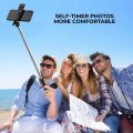 R1s Bluetooth Selfie Sticks with Remote and Selfie Light, 3-in-1 Multifunctional Selfie Stick Tripod Stand Mobile Stand Compatible with All Phones 360° Rotation Long Selfie Stick with LED Fill Light Compatible with iPhone/OnePlus/Samsung/Realme & (Black). 