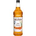 Monin salted Caramal  Sugar Free Syrup Bottle Bold Nutty Taste of Bean Flavor Great for Coffee & Lattes Gluten-Free Non-GMO for Flavoring Coffee Caramelized Natural Flavors Smoothies and Cocktails 1000 ml (1 Liter). 