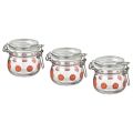 IKEA Glass Jar with clip Lid (Set of 3) – KORKEN 13cl Airtight Gasket Glass Jars – for Pickles, Jams, Spices Sauces Chatni & Crafts. 