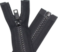 New (28 Inch) Separating Jacket Zippers for Sewing Coats Jacket Zipper Black Molded Plastic Zippers. 