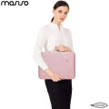 MOSISO Laptop Sleeve 13.3" - 14" Inch Compatible with MacBook Air/Pro, 13-13.3-13.6-14 inch Laptop, Compatible with MacBook Pro 14 Inch M3 M2 M1 Pro Max 2023-2021 Notebook, Laptop Sleeve Multifunctional Handbag - Rose Quartz. 