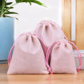 Jewelry Gift bag Stylish Small High-grade Cloth drawstring bags Packaging Wedding Jewelry pouch for Wedding favors Party giveaways Jewelry storage Small gift packaging Suitable for all ages. 