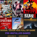 500GB / 320GB External Hard Disk Full Of Installed Games | Just connect & Play with 100% Health. 