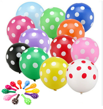 20pcs DOT BALLOON MULTI COLOR PKT 1307