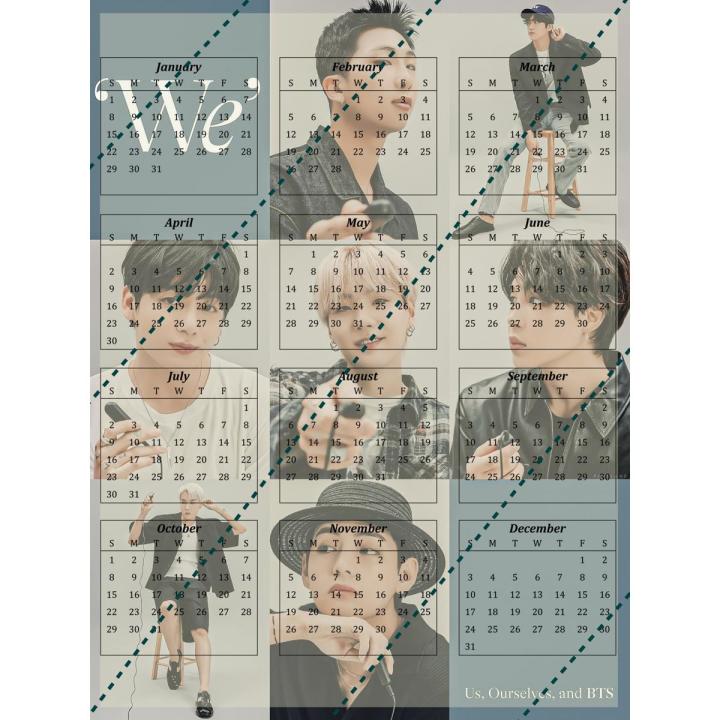 bts calendar 2023 (customization available)