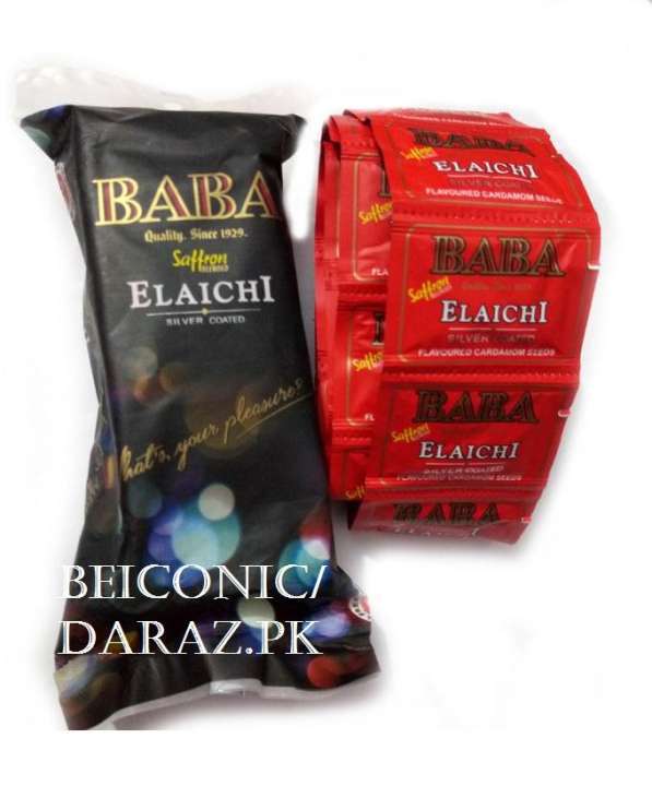 Baba Elaichi Mouth Freshener Flavored Cardamom Seeds 0.15g Each X 60 Pices