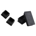 FLYEER 2020 130Pcs Plastic Square Tube Inserts End Blanking Caps Black - 100pcs 20mm x 20mm & 30Pcs 25X50mm. 