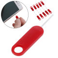 10 Pcs Red sim card tray removal eject pin key tool Moyao. 