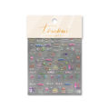 3D Realistic Colorful Hot Bikini Sumer Surf Beach Sports Fishtail Coconut Tree Adhesive Nail Art Stickers Decals Manicure Charms. 