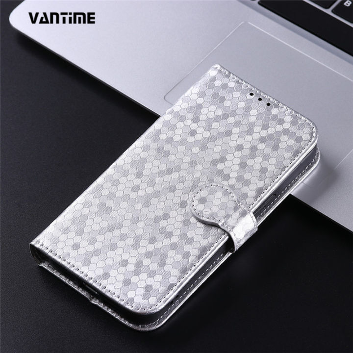 Vantime for Vivo V29e 5G PU Leather Wallet Case Card Holder Wave Point Pattern Flip Cover with Lanyard