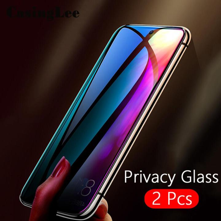2pieces Privacy Glass for Realme Narzo N55 Screen Protector Tempered Glass for Realme Narzo N55 Full Screen Cover Privacy Film Phone Case