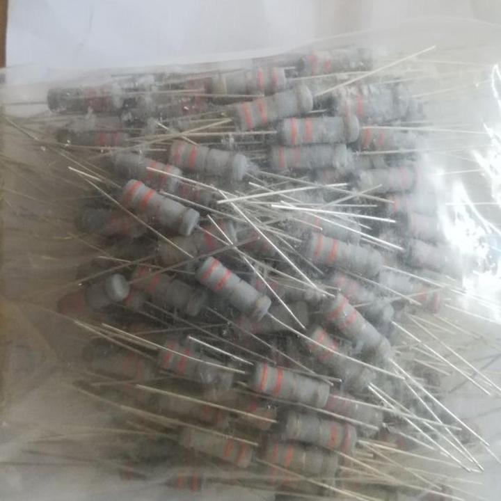 50 Pcs 2W Fusible Resistor - 3.3 ohm -  2 Watt Fuse Resistors 3Ω3