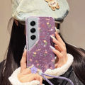 VRQR Shining Phone Case For Tecno Camon 40 Pro 4G 5G CM5 CM6 CM7 Fairy Full Screen Small Flower Soft Case with Hanging Rope. 