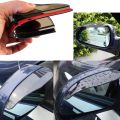 2 Pcs Smoked Black Mirror Rain Visor Smoke Guard, Rear View Side Mirror Rain Eyebrow, Rear View Mirror Visor Guard for Most Car. 