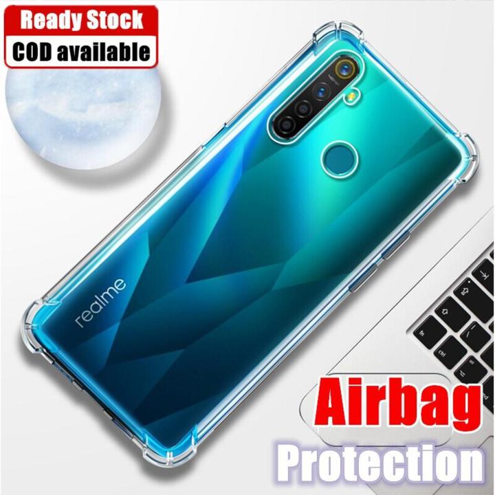 lthmy for Realme 5i RMX2030 Soft Gel Jelly Case Transparent Full Protective Anti-Scratch Resistant Back Cover Skin