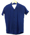 Auditors®️ Mens Casual & Formal Cotton Lycra Power Stretchable Summer Half Sleeves Cuban Collar Shirt Navy Blue Colour 100% Pure Cotton Lycra Fabric. 