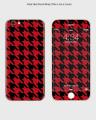 Iphone 6 Plus , 6S Plus Phone Skin Front Back And Sides  Red And Black Pattern - 1Wall273. 