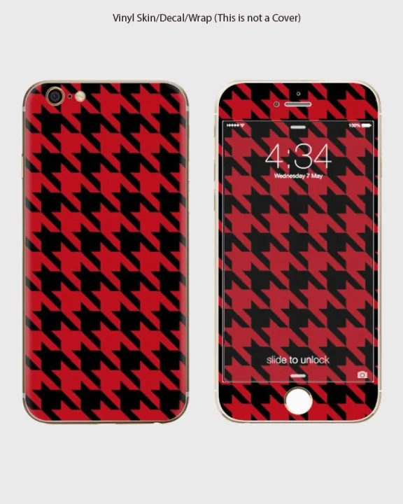 Iphone%206%20Plus%20,%206S%20Plus%20Phone%20Skin%20Front%20Back%20And%20Sides%20%20Red%20And%20Black%20Pattern%20-%201Wall273%20-%20Image%203