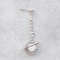 Anime Mashle: Magic and Muscles Cosplay Lance Crown Jewelry Eardrop Pendant Alloy Ear Clips Stud Earring Dangler Accessories. 