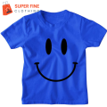Smiley Fine Jersey Printed Tshirt for Boys and Girls. 