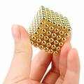 Magnet Balls 5mm Set 216 pcs  Original Buildable Magnet Sculpture Stress Relief Intelligence Development and Desk Toy for  Kids and Adults Puzzle Magic Ball DIY Educational Toys Gold / Golden. 