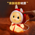 HGJ-29 auspicious jade rabbit silicone lamp bedroom bedside lamp baby feeding night light eye protection children's sleep. 