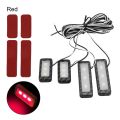 Armrest Interior Door Handle Lighting LED Universal Decorative Lights Car Inner Bowl Light 4Pcs Car Styling Auto Atmosphere Lamp-white. 