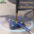 Twist n Squeeze Triangle Shape Extendable Microfiber Mop For Floor | Adjustable Triangular Cleaning Mop Twisting 360° Rotating. 