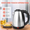 Electric Kettle 1.8 Litre Stainless Steel 220V Electric Water Kettles 1500W Power 360 Degree Rotating Base Kettle. 